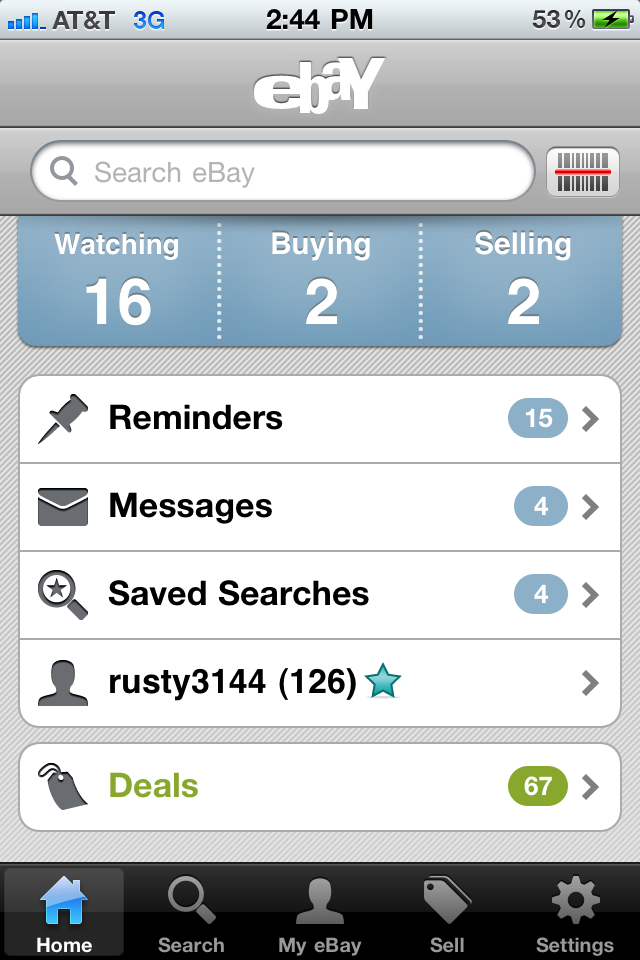 eBay Mobile free app screenshot 1