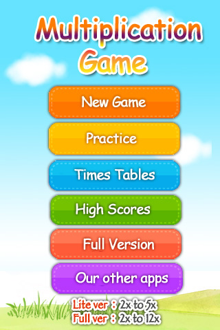 Multiplication Genius Lite free app screenshot 1