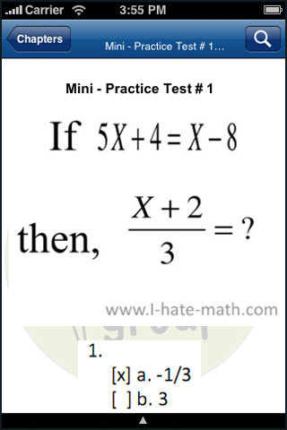 GRE Math Practice Questions free app screenshot 3