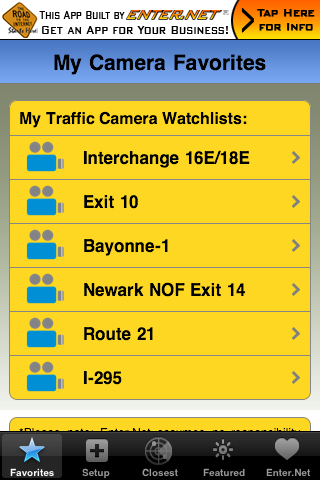 NJ Traffic Info free app screenshot 3