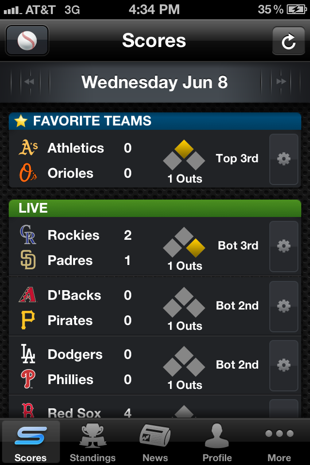 Yahoo! Sportacular free app screenshot 1