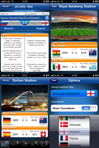 South Africa Tracker 2010 free app screenshot 2