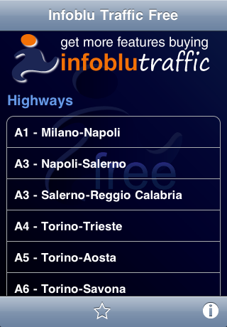 Infoblu Traffic Free free app screenshot 3
