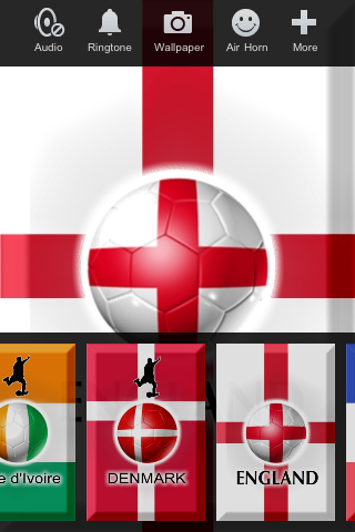 World Football Flags Ringtones and Wallpapers free app screenshot 2