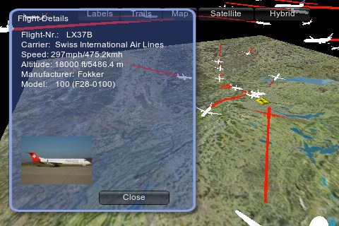 Flight Tracker ZRH free app screenshot 3
