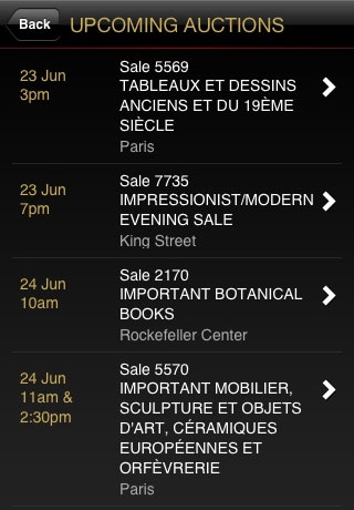 Christie's free app screenshot 2