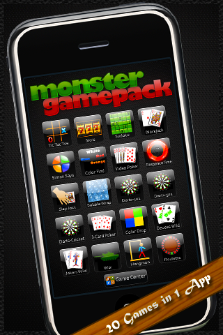 Monster Game Pack (20 Games in 1) free app screenshot 1
