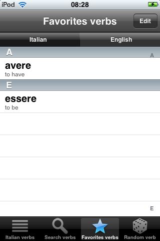 Italian Verbs Free free app screenshot 4