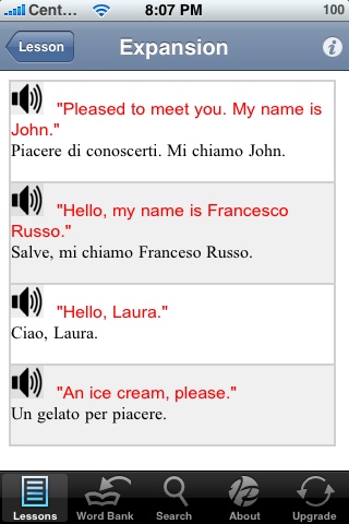 Free Pocket Italian - Beginner free app screenshot 4