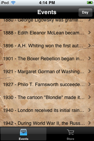 OnThisDay in history free app screenshot 3