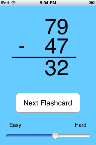 Awesome Flashcard Subtraction FREE free app screenshot 3