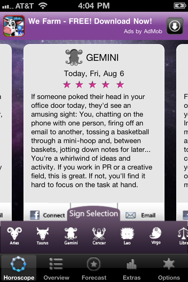 Today's Horoscope by Kelli Fox free app screenshot 3