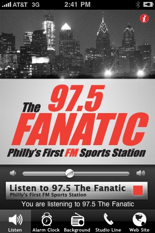 97.5 The Fanatic in Philadelphia free app screenshot 1