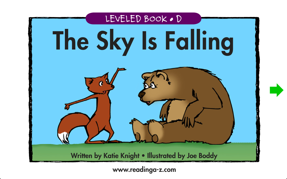 The Sky is Falling - LAZ Reader [Level D-first grade] free app screenshot 1