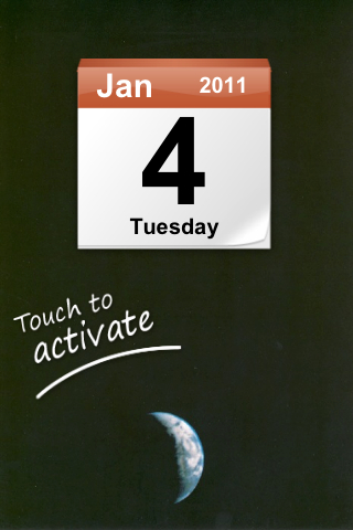 Calendar 2011 - Earth and Space free app screenshot 1