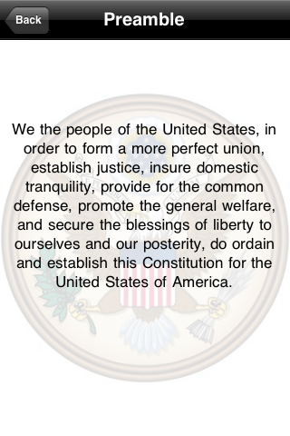 US Constitution free app screenshot 3