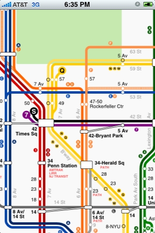 NYC Subway Map free app screenshot 1