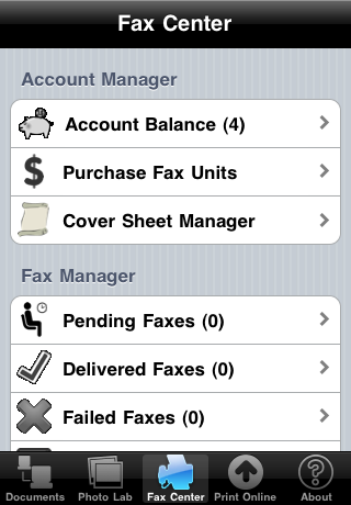 Fax Print Share Lite (now includes Postal Mail and Postcards) free app screenshot 3