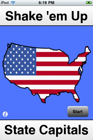 Shake 'em Up State Capitals free app screenshot 1