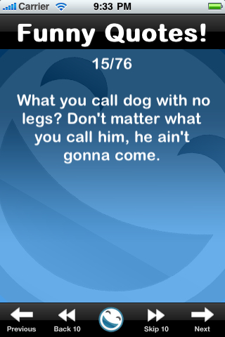 Funny Quotes (FREE) free app screenshot 3