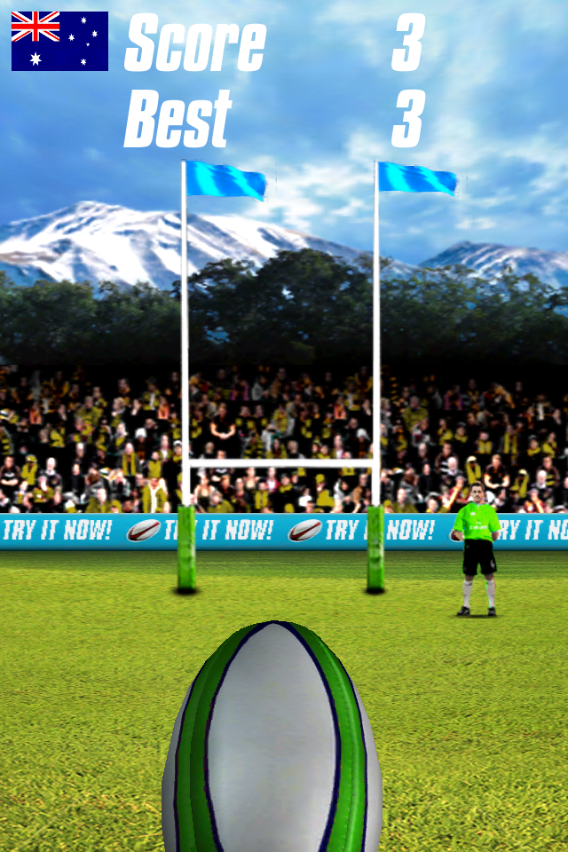 Rugby Goal Flick Lite free app screenshot 2