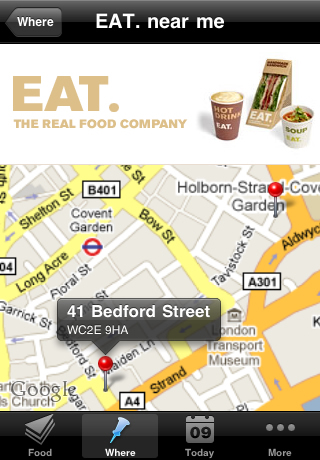 EAT - The Cafe Locator free app screenshot 1