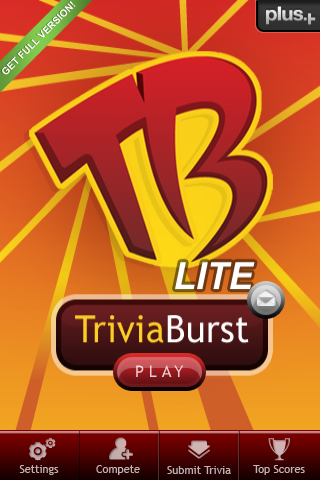 TRIVIA BURST LITE free app screenshot 1