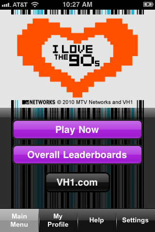 VH1's I Love the 90s Trivia free app screenshot 1