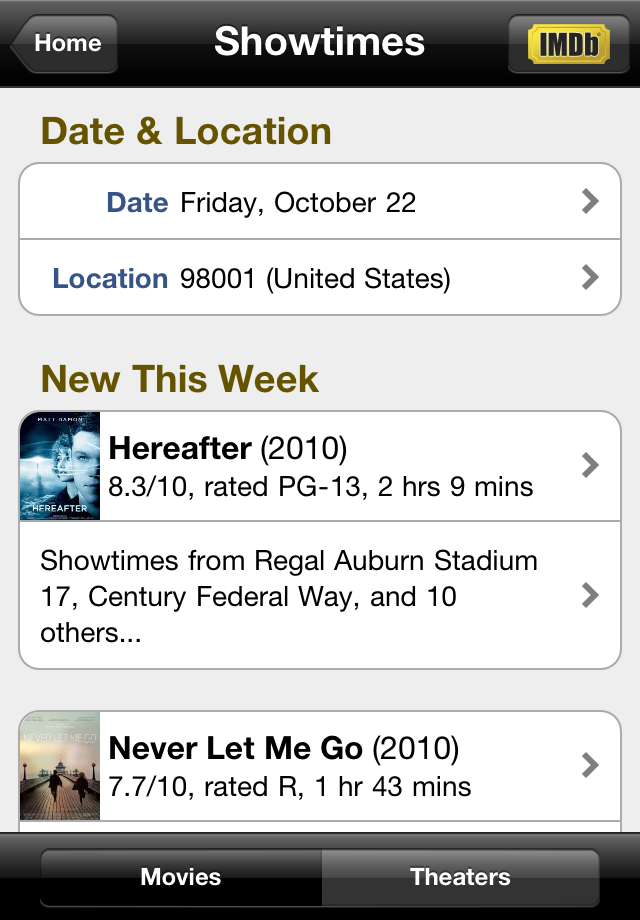 IMDb Movies & TV free app screenshot 2