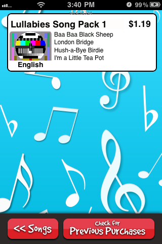 Lullabies Pro Karaoke free app screenshot 2