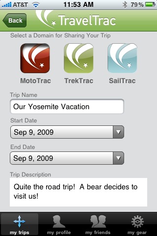 TravelTrac Lite free app screenshot 2