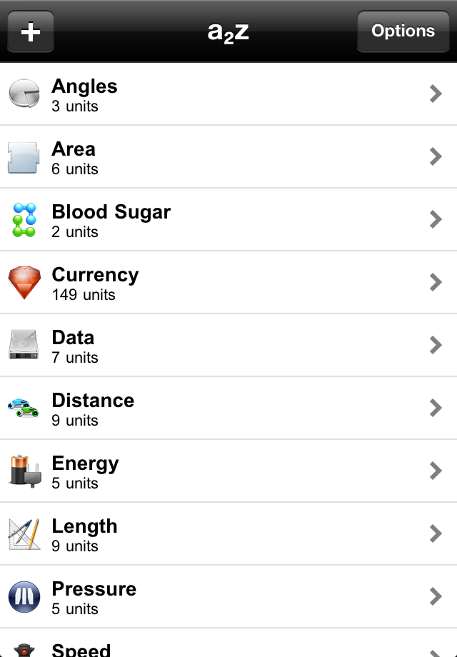 a2z Pro (Unit Converter) free app screenshot 1