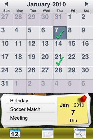 Calendar 2011 - Earth and Space free app screenshot 3