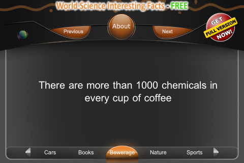 World Science Interesting Facts and Knowledge - Lite free app screenshot 1