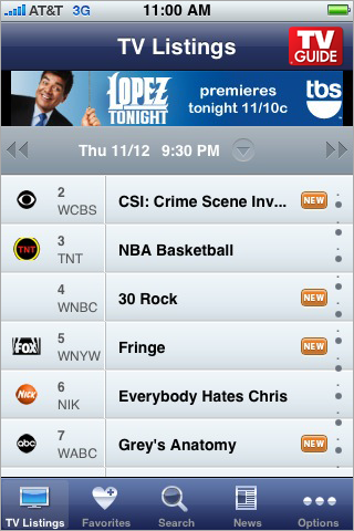 TV Guide Mobile free app screenshot 1