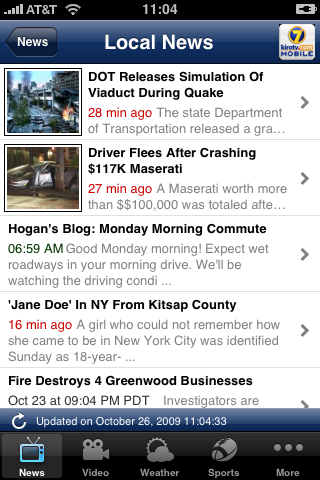KIROTV.com Mobile. Seattle-area news, weather, traffic & sports free app screenshot 1