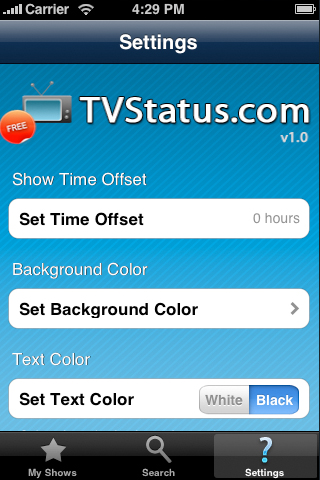 TVStatus Free free app screenshot 4