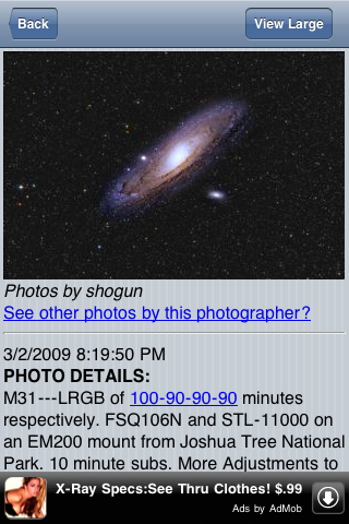 Astronomy Backgrounds free app screenshot 3