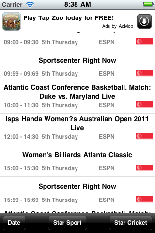 SportsTVAsia free app screenshot 2
