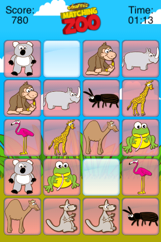 Giraffe's Matching Zoo free app screenshot 4