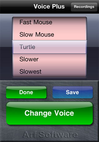 Voice Changer Plus free app screenshot 1