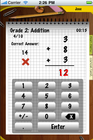 Math Tutor Lite free app screenshot 3