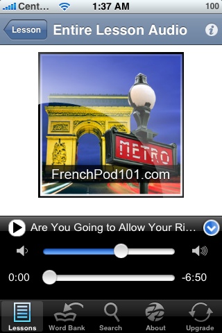 Free Pocket French - Elementary free app screenshot 1