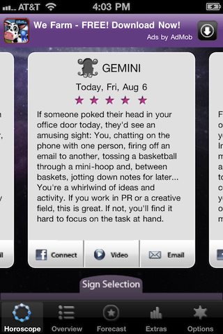 Today's Horoscope by Kelli Fox free app screenshot 2