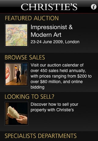 Christie's free app screenshot 1