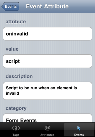 HTML5 Reference Guide free app screenshot 3