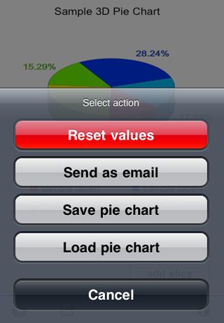Pie Chart 3D Free free app screenshot 3