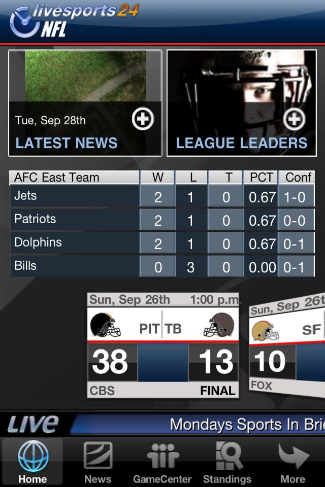 NFL livesports24 free app screenshot 1