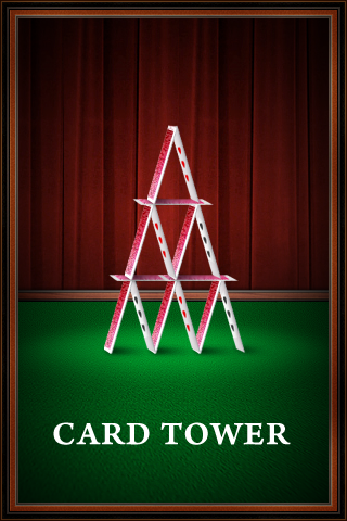 image of card tower: the house of cards for iphone