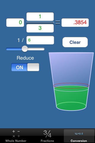 FractionCalc free app screenshot 1